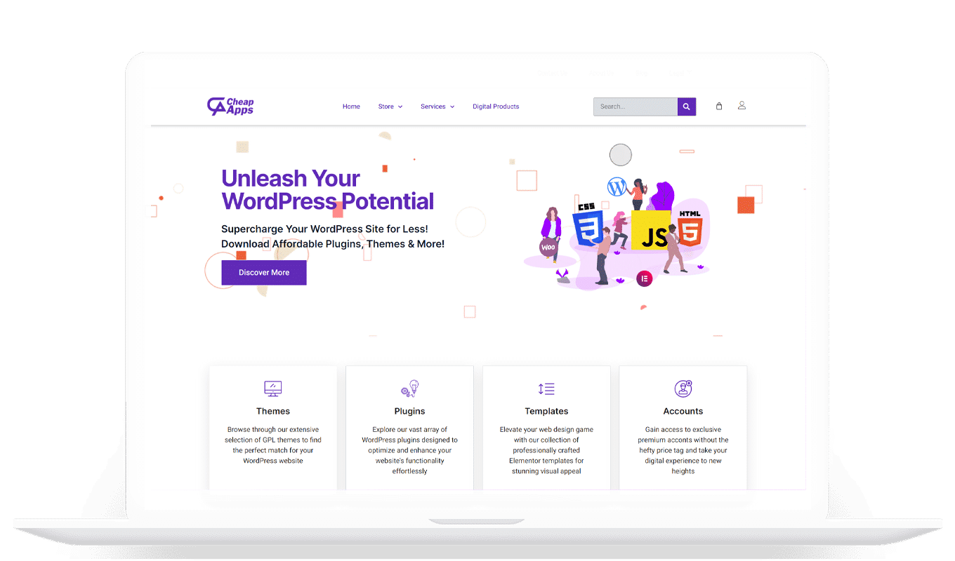 Cheap Apps Landing Page